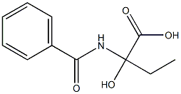 Butyric  acid,  2-benzamido-2-hydroxy-  (6CI) Structure