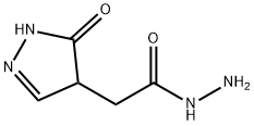 2-Pyrazoline-4-acetic  acid,  5-oxo-,  hydrazide  (6CI) 结构式