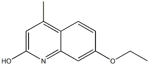 Carbostyril, 7-ethoxy-4-methyl- (6CI) Structure