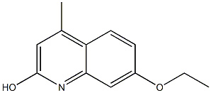 Carbostyril, 7-ethoxy-4-methyl- (6CI) 结构式