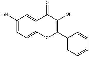 Flavone, 6-amino-3-hydroxy- (6CI) 结构式