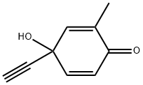 2,5-Cyclohexadien-1-one, 4-ethynyl-4-hydroxy-2-methyl- (6CI)|