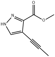 Pyrazole-3-carboxylic acid, 4-(1-propynyl)-, methyl ester (6CI)|