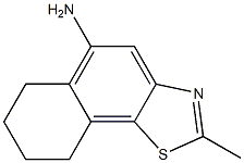 Naphtho[2,1-d]thiazole, 5-amino-6,7,8,9-tetrahydro-2-methyl- (6CI) Struktur