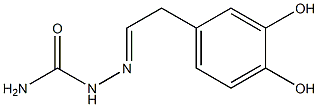 Acetaldehyde, (3,4-dihydroxyphenyl)-, semicarbazone (6CI) Structure