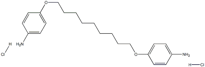 Aniline,4,4'-(nonamethylenedioxy)di-, dihydrochloride (6CI) Structure