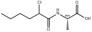 Alanine,  N-(2-chlorohexanoyl)-,  DL-  (6CI) Struktur
