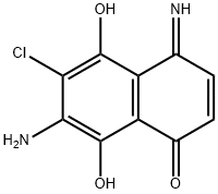 1,4-Naphthoquinone  imine,  7-amino-6-chloro-5,8-dihydroxy-  (6CI) 结构式