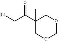 Ketone, chloromethyl 5-methyl-m-dioxan-5-yl (6CI) 化学構造式