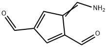 1,3-Fulvenedicarboxaldehyde, 6-amino- (6CI) Structure