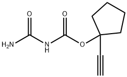 Cyclopentanol, 1-ethynyl-, allophanate (6CI) 化学構造式