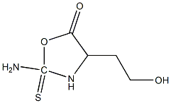 Hydantoic acid, 2-(2-hydroxyethyl)-4-thio-, gamma-lactone (6CI) Structure