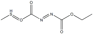 Formic  acid,  thio-1,1-azodi-,  O-ethyl  S-methyl  ester  (6CI) 化学構造式