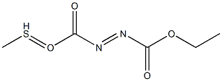 Formic  acid,  thio-1,1-azodi-,  O-ethyl  S-methyl  ester  (6CI) Structure