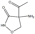 3-Isoxazolidinone, 4-acetyl-4-amino- (6CI) 结构式