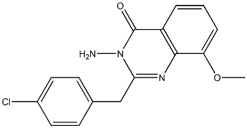 4(3H)-Quinazolinone,  3-amino-2-p-chlorobenzyl-8-methoxy-  (6CI),130831-37-7,结构式