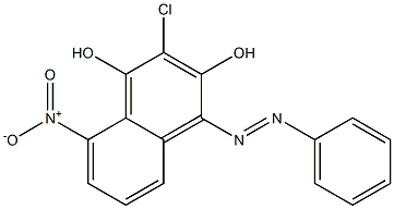 1,3-Naphthalenediol,  2-chloro-8-nitro-4-phenylazo-  (6CI) Structure