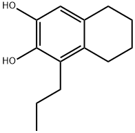 2,3-Naphthalenediol, 5,6,7,8-tetrahydro-1-propyl- (6CI) Structure