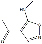 Ketone, methyl 5-(methylamino)-1,2,3-thiadiazol-4-yl (8CI) Struktur