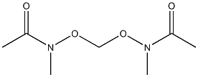 Acetamide,  N,N-[methylenebis(oxy)]bis[N-methyl-  (9CI) 化学構造式