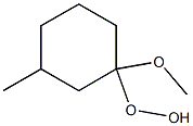 Hydroperoxide, 1-methoxy-3-methylcyclohexyl (9CI) Structure