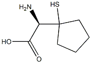 Cyclopentaneacetic acid, -alpha--amino-1-mercapto-, (-alpha-R)- (9CI) Struktur