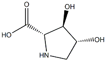 Proline, 3,4-dihydroxy-, (3R,4R)- (9CI) Structure
