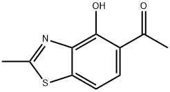 Ketone, 4-hydroxy-2-methyl-5-benzothiazolyl methyl (8CI) 化学構造式