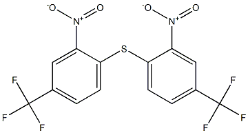 Benzene,1,1'-thiobis[2-nitro-4-(trifluoromethyl)- (9CI) Structure