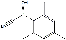 Benzeneacetonitrile, -alpha--hydroxy-2,4,6-trimethyl-, (-alpha-R)- (9CI) Structure