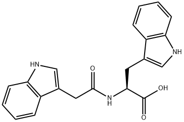 N-(3-吲哚乙酰基)-L-色氨酸,57105-53-0,结构式