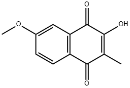 1,4-Naphthoquinone, 3-hydroxy-6-methoxy-2-methyl- (5CI) Structure