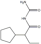 Urea, (2-cyclopentylbutyryl)- (5CI) 化学構造式