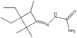 Cyclobutanone, 3,3-diethyl-2,2,4-trimethyl-, semicarbazone (4CI) Structure