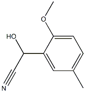 Mandelonitrile, 2-methoxy-5-methyl- (5CI),705288-17-1,结构式