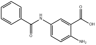 Benzoic acid, 2-amino-5-benzamido- (5CI) 化学構造式