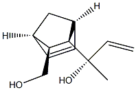 Bicyclo[2.2.1]hept-5-ene-2,3-dimethanol, -alpha--ethenyl--alpha--methyl-, (-alpha-S,1S,2R,3S,4R)- (9CI) Struktur