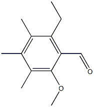 o-Anisaldehyde, 6-ethyl-3,4,5-trimethyl- (5CI) Structure