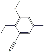 m-Anisonitrile, 2-ethyl-5-methyl- (5CI) Struktur