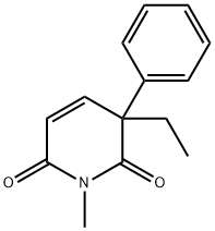 Glutaconimide, 4-ethyl-N-methyl-4-phenyl- (5CI) 结构式