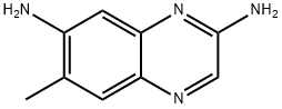 Quinoxaline, 2,7-diamino-6-methyl- (5CI) Struktur