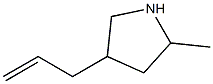 Pyrrolidine, 4-allyl-2-methyl- (4CI) Structure