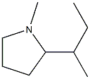 Pyrrolidine, 2-sec-butyl-1-methyl- (4CI) 化学構造式