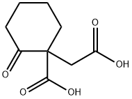 Cyclohexaneacetic acid, 1-carboxy-2-oxo- (5CI) 结构式