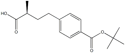 Benzenebutanoic acid, 4-[(1,1-dimethylethoxy)carbonyl]--alpha--methyl-, (-alpha-S)- (9CI) 化学構造式