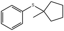 Sulfide, 1-methylcyclopentyl phenyl (5CI) Structure