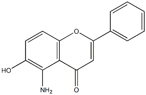 Flavone, 5-amino-6-hydroxy- (5CI) Structure