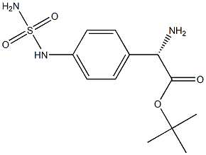 Benzeneacetic acid, -alpha--amino-4-[(aminosulfonyl)amino]-, 1,1-dimethylethyl ester, (-alpha-S)- (9CI) Structure