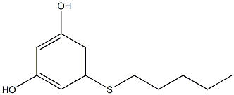 Resorcinol, 5-(amylmercapto)- (4CI) Struktur