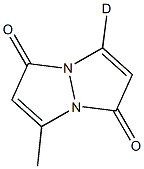 1H,5H-Pyrazolo[1,2-a]pyrazole-1,5-dione-3-d,  7-methyl-  (9CI) Struktur